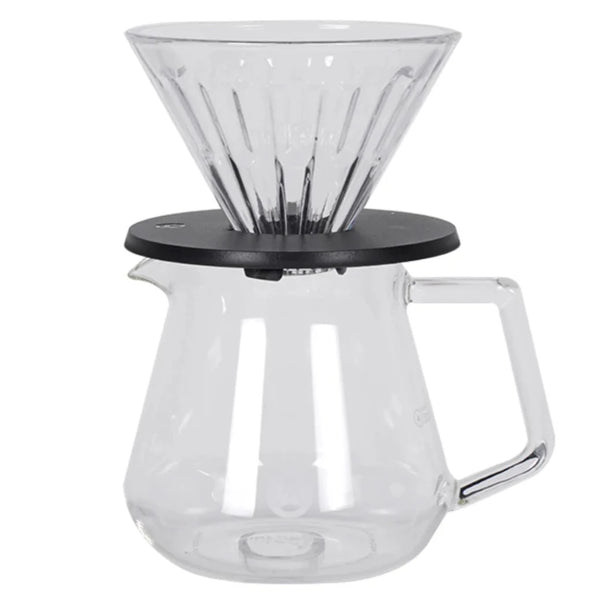 Timemore V60 Crystal Eye Coffee Pourover Kit with Glass Decanter