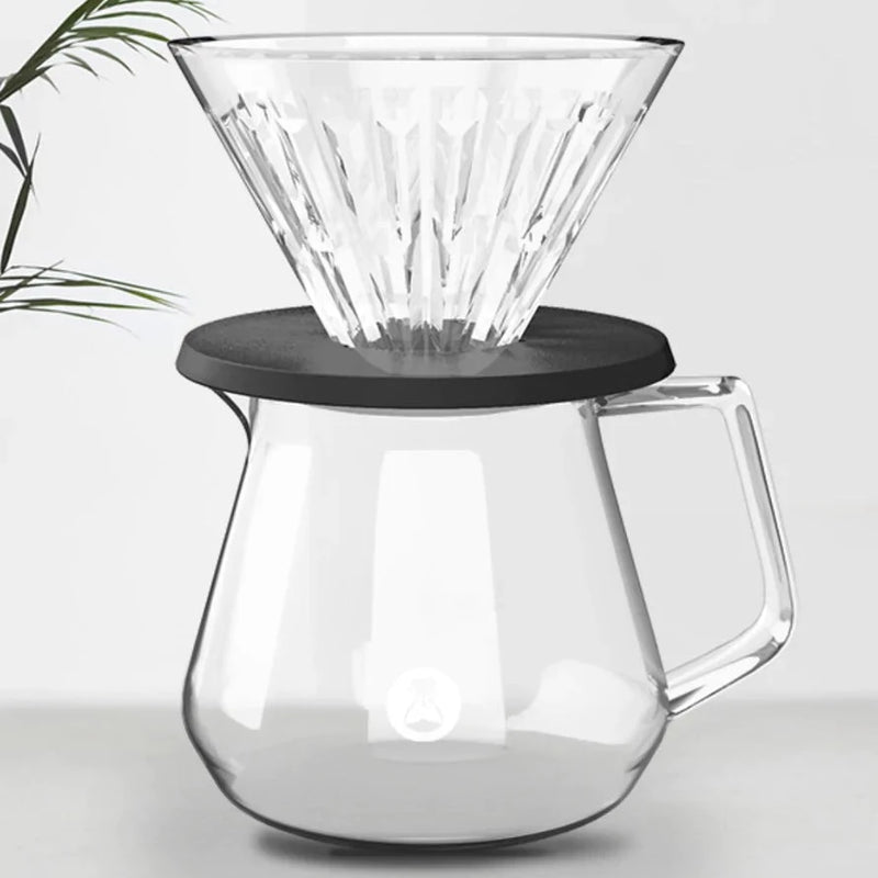 Timemore V60 Crystal Eye Coffee Pourover Kit with Glass Decanter
